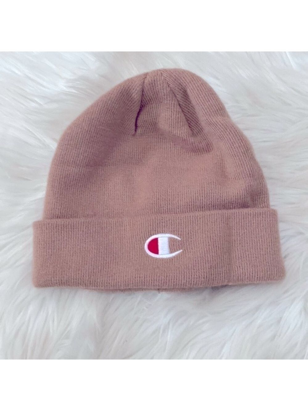 Champion cocoa fold over beanie